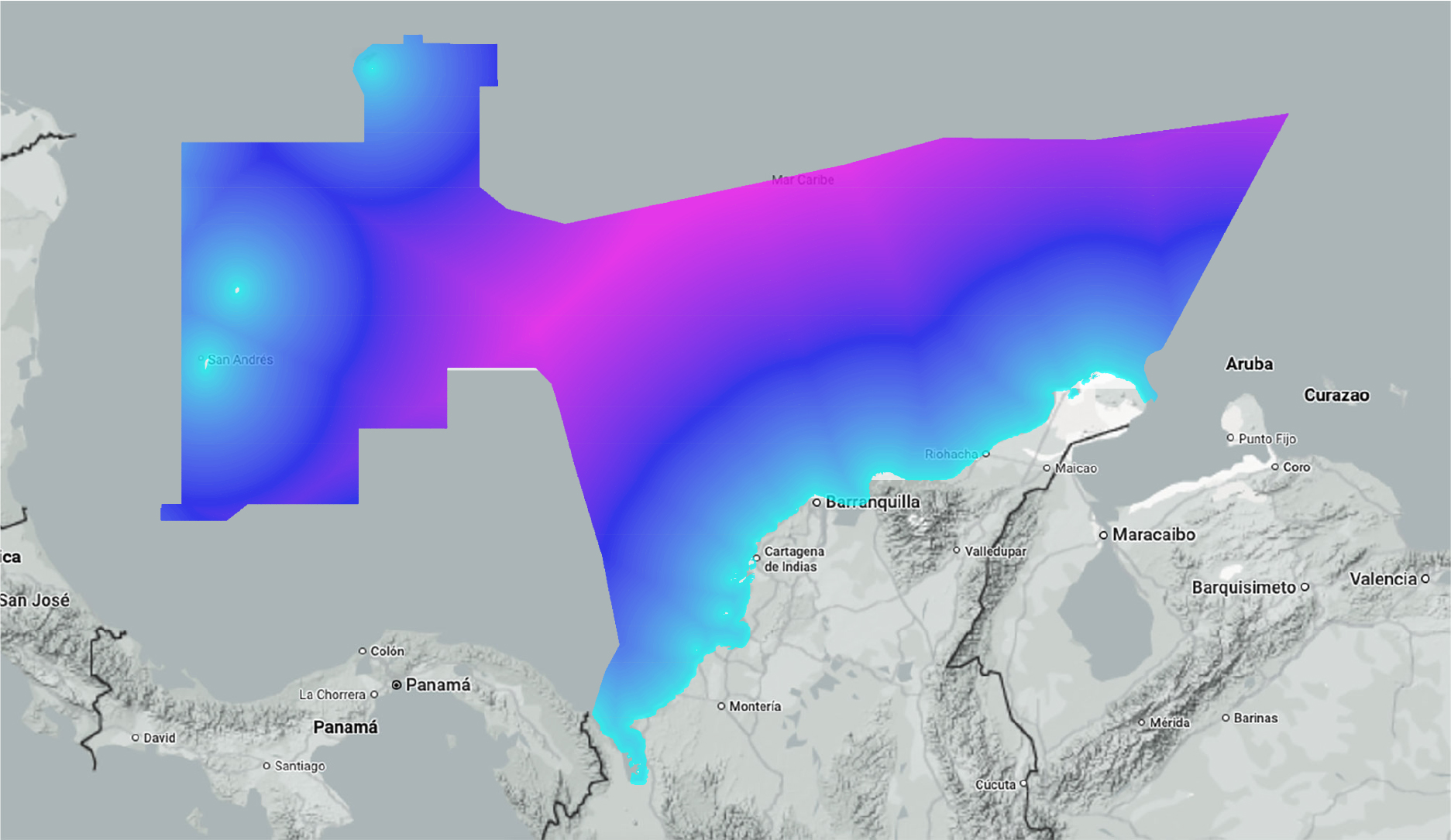 mapa disctancia