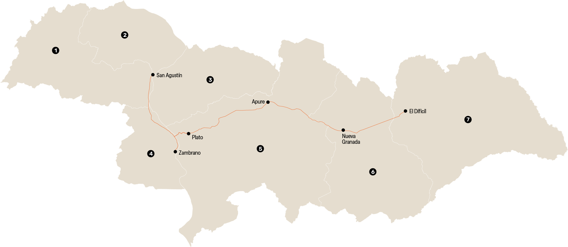Mapa del índice de huella humana