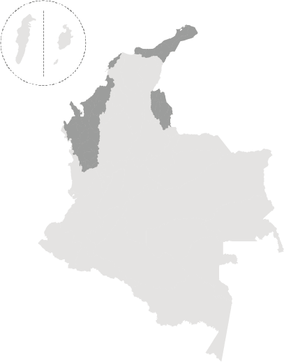 Mapa base cuenca Caribe