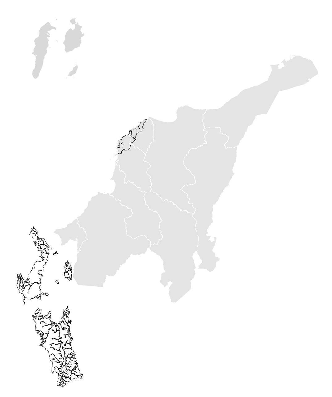 Mapa base cuenca Caribe